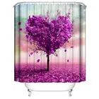 High quality moden design digital print shower curtain