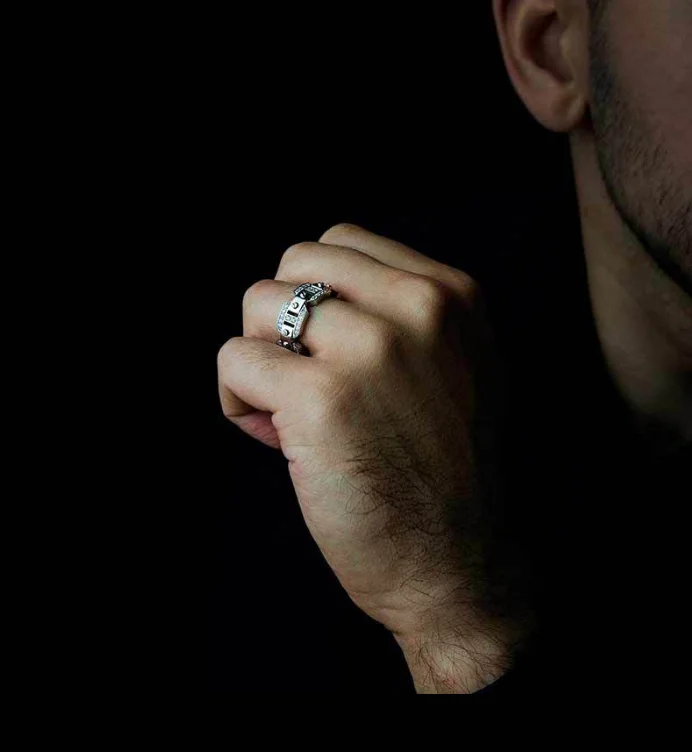 Hot Fashion Factory Price Punk Ring Men Silver 925 Man Ring for Christmas Gift