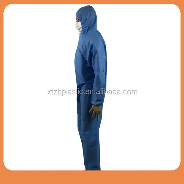 non-woven disposable boilersuit hooded painters work overall