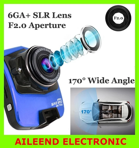 Original Novatek 96650 Car Dvr Camera Dash Cam Full HD 1080p Parking Video Recorder Mini Vehicle Black Box Night Vision