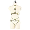 Sexy Gold stars body harness Elastic chest Cage Bandage Harness Bra for woman o0706