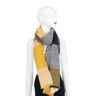 Acrylic autumn winter woven scarf for both men and women