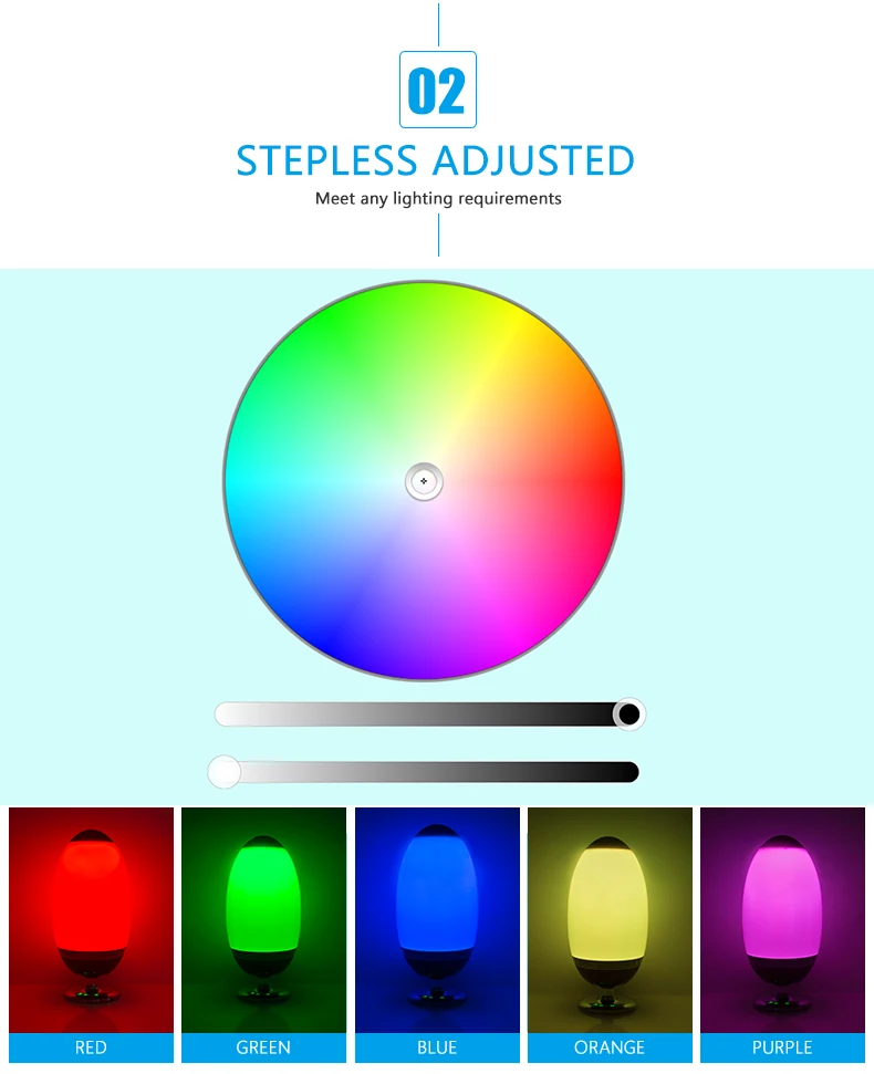 2018 Inventions Smart Loudspeaker Colorful LED Reading Music Light with SD Card - ANKUX.COM
