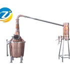 whiskey distilling equipment 500 gallon copper still moonshine still
