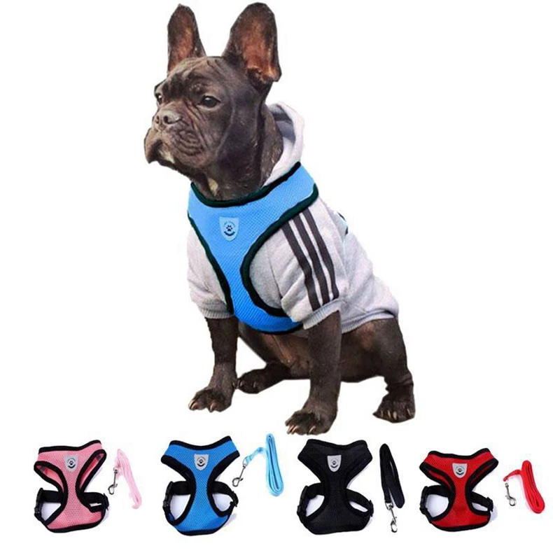 201-Dogs-Harness-Leash-Lead-Collar-Nylon-Mesh-Vest-Porducts-For-Dog-Pet-Shop-Accessories-Supplies