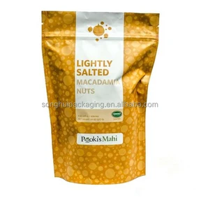 macadamia nuts packing bag/ stand up nuts bag / plastic nuts bag