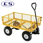 Light Trolley Garden Trolley Good Quality 800lbs Light Weight 4 Wheels Garden Hand Trolley Cart