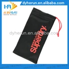 Factory direct, eco-friend, drawstrings cell phone pouch!