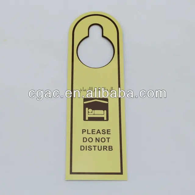 plstic door hanger