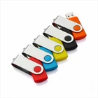 Promotional Custom Printed USB 2.0 Twister Flash Drive Swivel Compact Memory Sticks