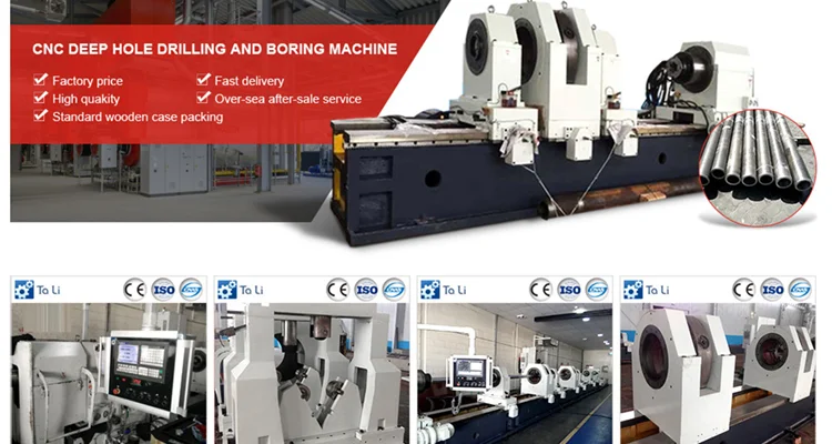 cnc deep hole drilling and boring machine for large steel tube