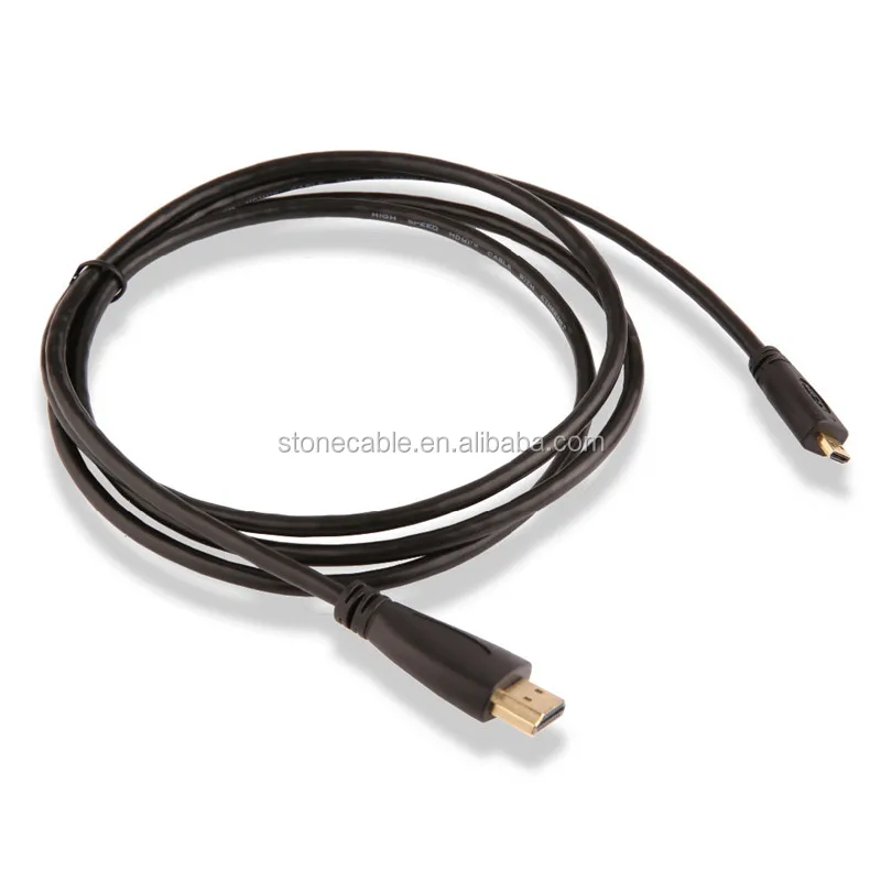 1080p HDMI V1.4 Male to Micro HDMI Male Connection Cable - Black 3M - ANKUX.COM