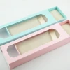 Elegant Tiffanyblue and pink gift box visible window design packing box candy color paper gift box with clear pvc window