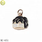 Men's Enamel Charms Small Cute Enamel Metal Jewelry Tags Custom Made Logo Metal Charms For Gift