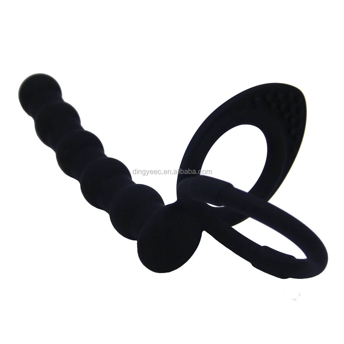 Страпон на пенис California Exotic Novelties Silicone Love Rider Beaded Dual Penetrator черный SE-1515-40-3 - California Exotic Novelties - Насадки на Член - Купить