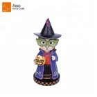 Handcraft home decoration custom mini polystone halloween dwarf girl statue