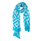 New Style Female Print Digital Scarf Ladies Shawl Fashion Stripes Print Silk Scarf Wholesale