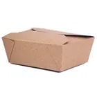 Custom Printed Disposable Kraft Paper Lunch Boxes