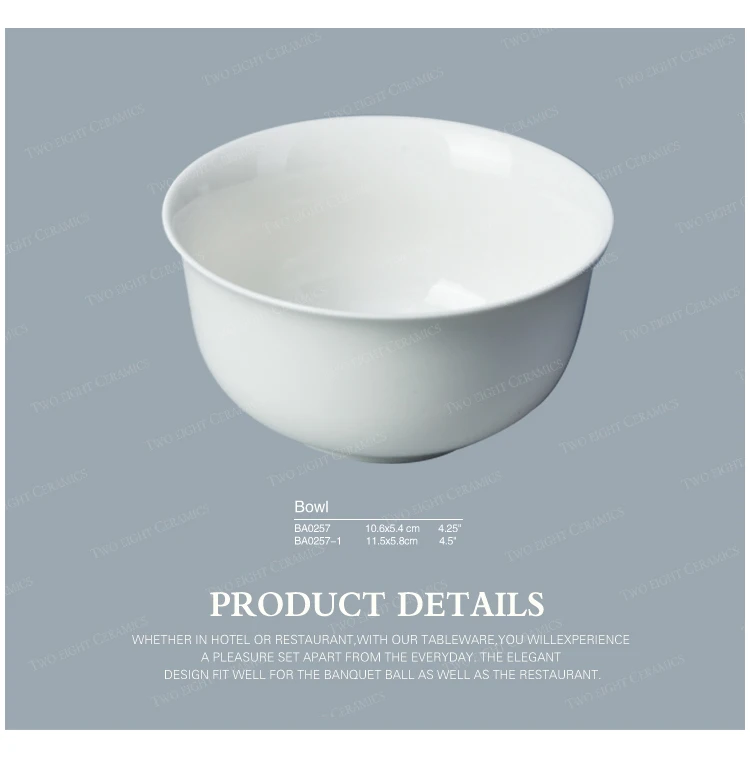 wholesale fine oven safe ceramic tableware porcelain cereal bowl