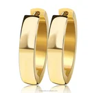 Latest Style Jewels Simple Designs Manual Polishing Silver Gold Plating Earring for Men and Women