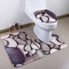 3 pieces/pcs or 2 pieces/pcs Bathroom Printable Blank Bath Mats Rugs Carpets Set for Sublimation
