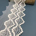 2018 new design fashion lace trim embroidery, high quality fancy net macrame lace trim for bridal dress