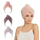 Custom Personalized Women''s Super Absorbent Quick Dry Soft Magic Turban Twist Wrap Microfiber Hair Towel