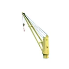 Colonne fixe hydraulique petit pont marin grue de navire
