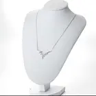 High quality Gem Stone leaves shape jewellery pendant necklaces Jewelry Chain Necklace 925 Sterling Silver Necklace