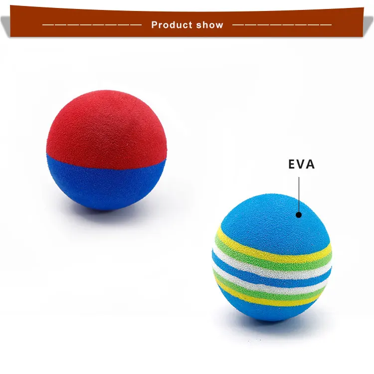 Rainbow Eva Foam Ball Dog Cat Training Playing Chewing Practice Toy Balls For Pet Buy Eva Foam
