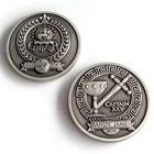 Metal 3d Coin Iron Custom 3D Craft Antique Logo Engraved Gold Coins No Minimum