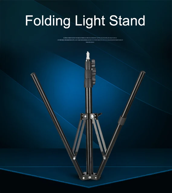 180cm 4 Section Light Stand Reverse fold Studio Photo Stand Photo Studio  Accessories - AliExpress