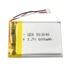 High quality rechargeable Ultra small lithium polymer GEB503040 3.7v 600mah lipo battery