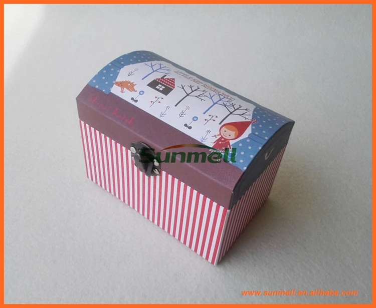 cardboard treasure chest gift box
