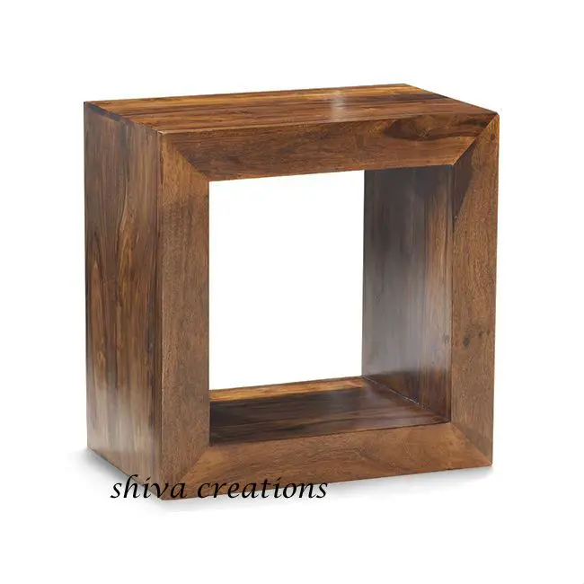 Mesita De Noche De Cubo De Madera - Buy Cubo De Madera Mesita De Noche
