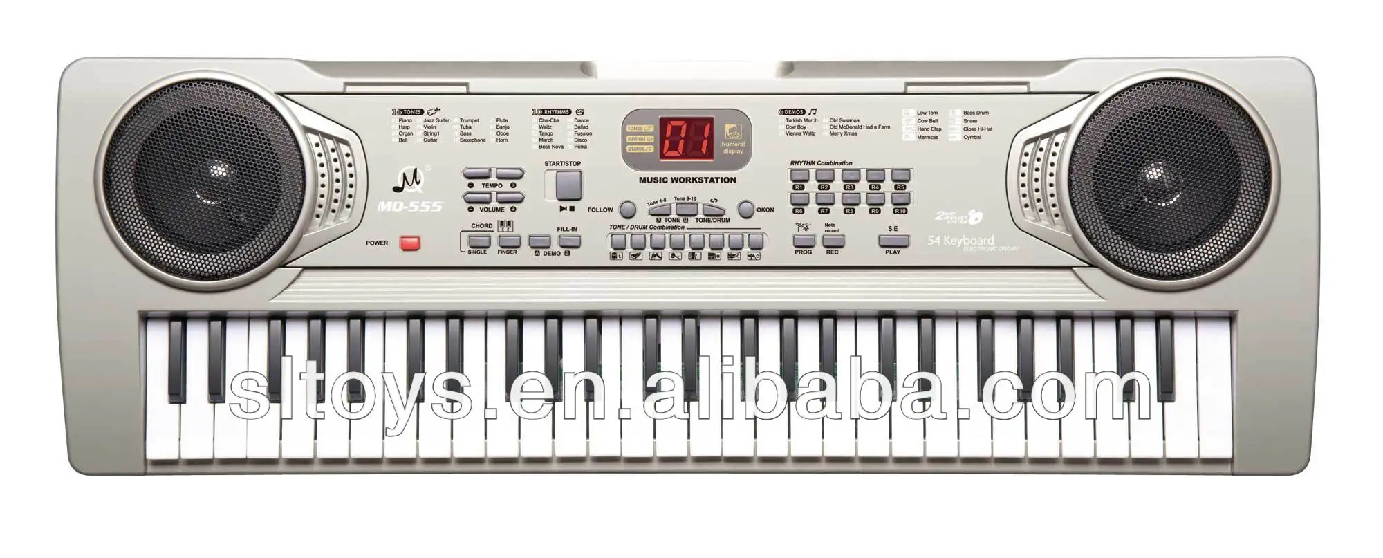 مفاتيح آلة موسيقية مع اسم 54 mq555