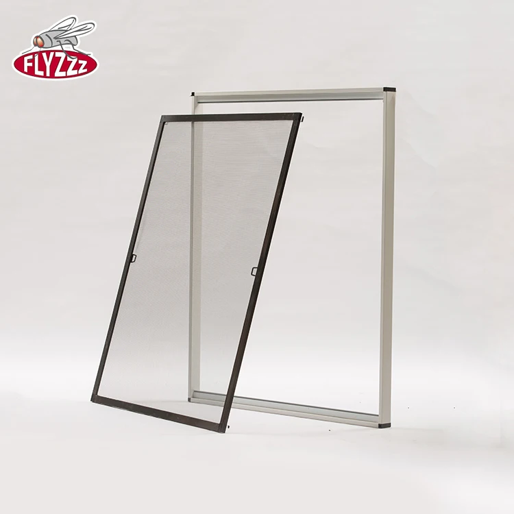 Wholesale mosquito netting dust proof fiberglass mesh easy hanging fixed aluminum frame window screen