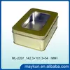 Offer cookie tin/biscuit tin/chocolate box with PVC window on lid ML-2207