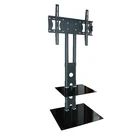 32 to 60 inches tempered glass tv stand