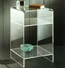 Clear acrylic console table, plastic cabinet table, perspex storage desk
