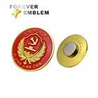 Cheap Custom Magnetic Back Lapel Pin Soft Enamel