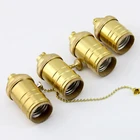 Vintage pendant Lighting Brass Lamp holder E27 antique Edison style light bulb socket