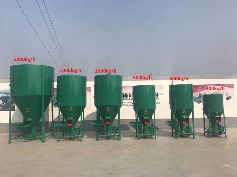 best selling feed making machine for chicken feed mill mixer 300kg/h 500kg/h 1000kg/h