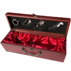 Support Add Logo Christmas present wooden wine single box gift