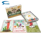 New born baby photo monthly milestone cards set
