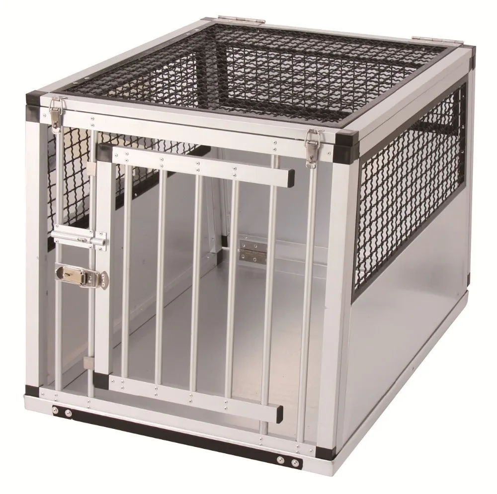 KA601 Car Crate Pet Carrier Aluminum Dog Crate Foldable Pet Cage, View
