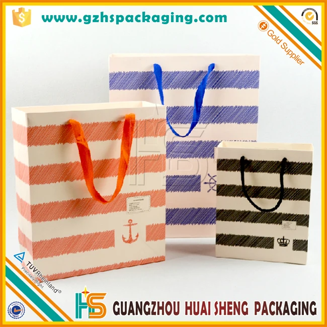 custom cheap clothing packaging small paper gift bags with