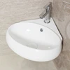Bathroom modern ceramic triangle wash basin