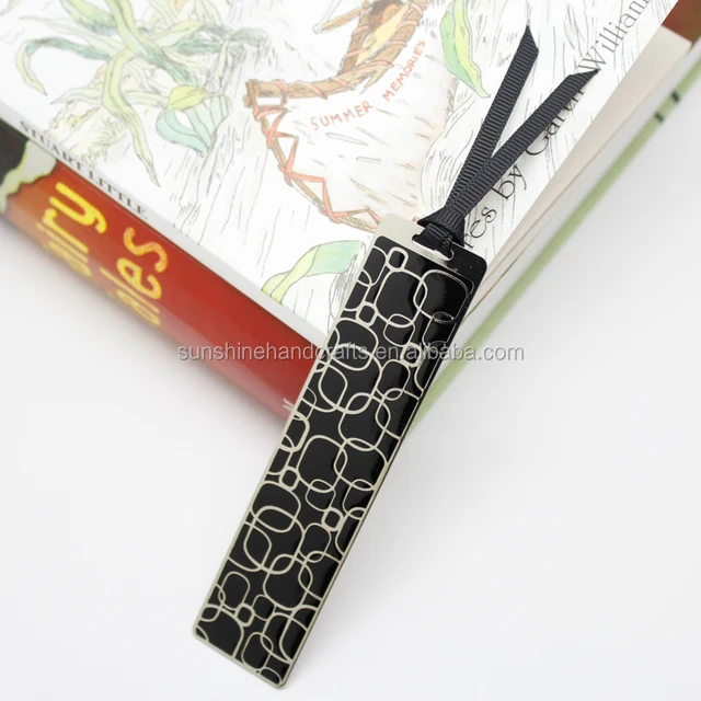 metal rectangle bookmark-source quality metal rectangle bookmark