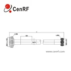 Rf Cable Connector Rf Rf Cable Connector RF 1/2" Super Flexible Jumper Cable With 7/16 DIN Male To 4.3-10 Male Connector